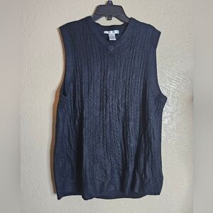 GEOFFREY BEENE Men's Sweater‎ Black Vneck Size M